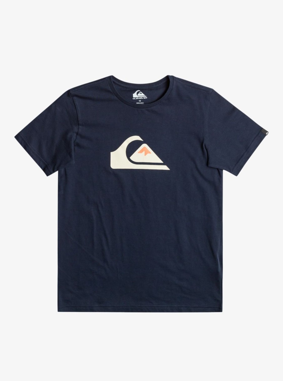 Garcon Quiksilver T-Shirts | Comp Logo – T-Shirt Pour Garcon Navy Blazer