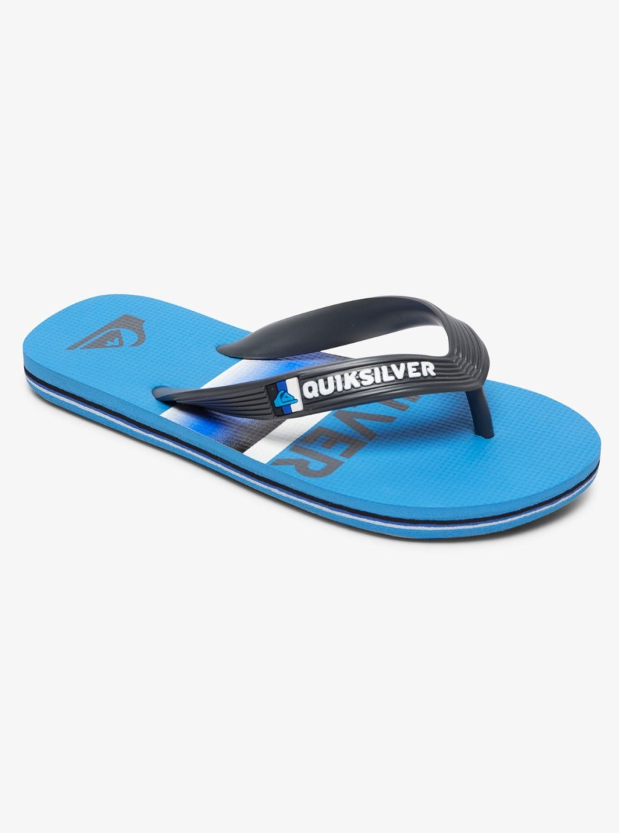 Garcon Quiksilver Tongs | Molokai Slab – Tongs Pour Garcon Grey/Blue/Blue