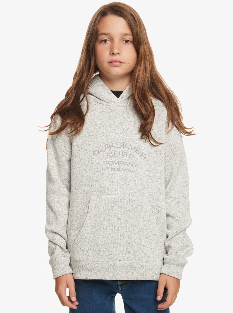 Garcon Quiksilver Sweats | Keller – Sweat A Capuche Pour Garcon 8-16 Light Grey Heather