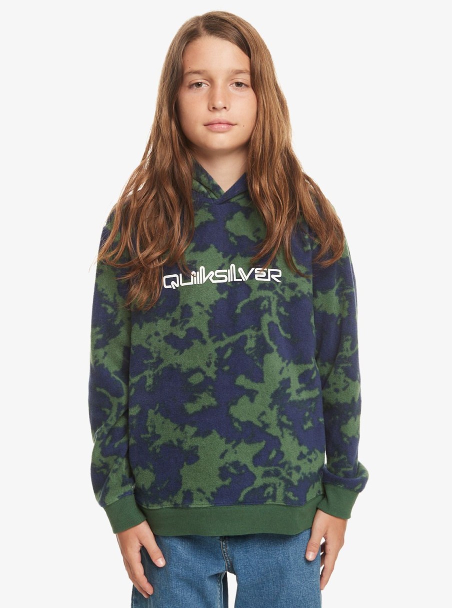 Garcon Quiksilver Sweats | Essentials – Polaire A Capuche Pour Garcon 8-16 Greener Pasture Tie Dye 233