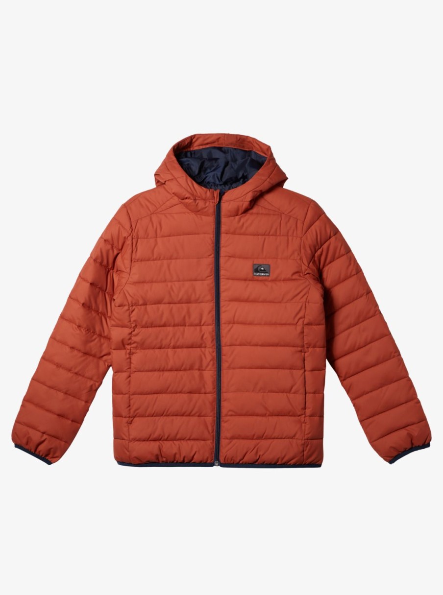 Garcon Quiksilver Vestes & Manteaux | Scaly – Doudoune Pour Garcon 8-16 Baked Clay