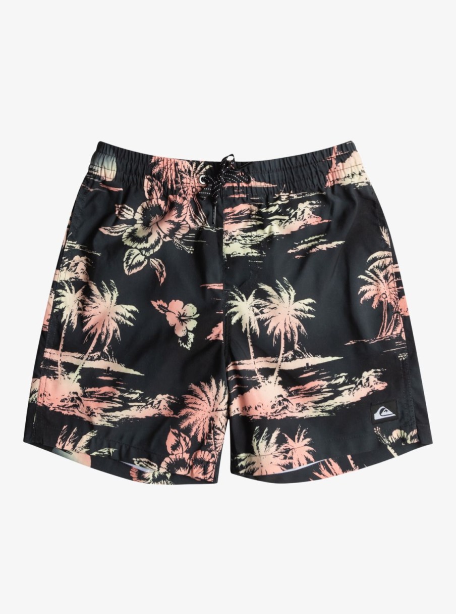 Garcon Quiksilver Boardshorts | Everyday Mix 14″ – Short De Bain Pour Garcon 8-16 Ans Black