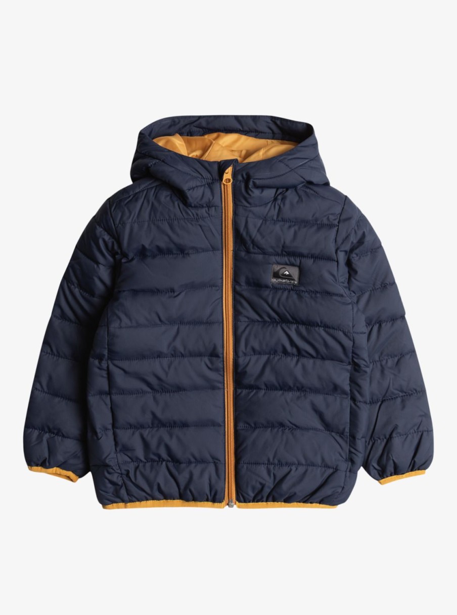 Garcon Quiksilver Vestes & Manteaux | Scaly – Doudoune Pour Garcon 8-16 Navy Blazer