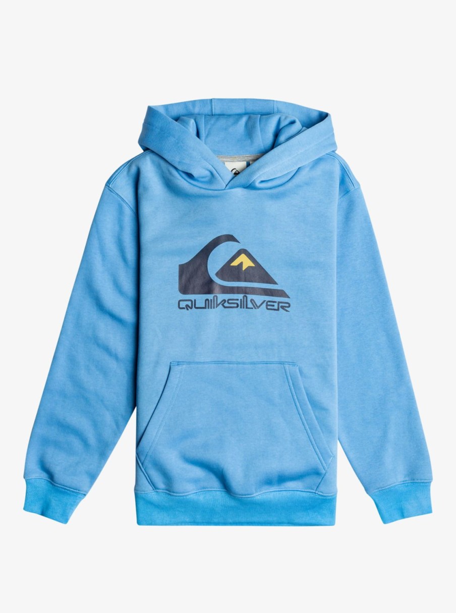 Garcon Quiksilver Sweats | Big Logo – Sweat A Capuche Pour Garcon Azure Blue