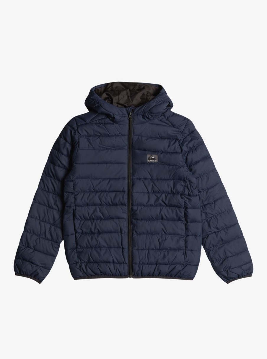 Garcon Quiksilver Vestes & Manteaux | Scaly – Doudoune Pour Garcon 8-16 Navy Blazer