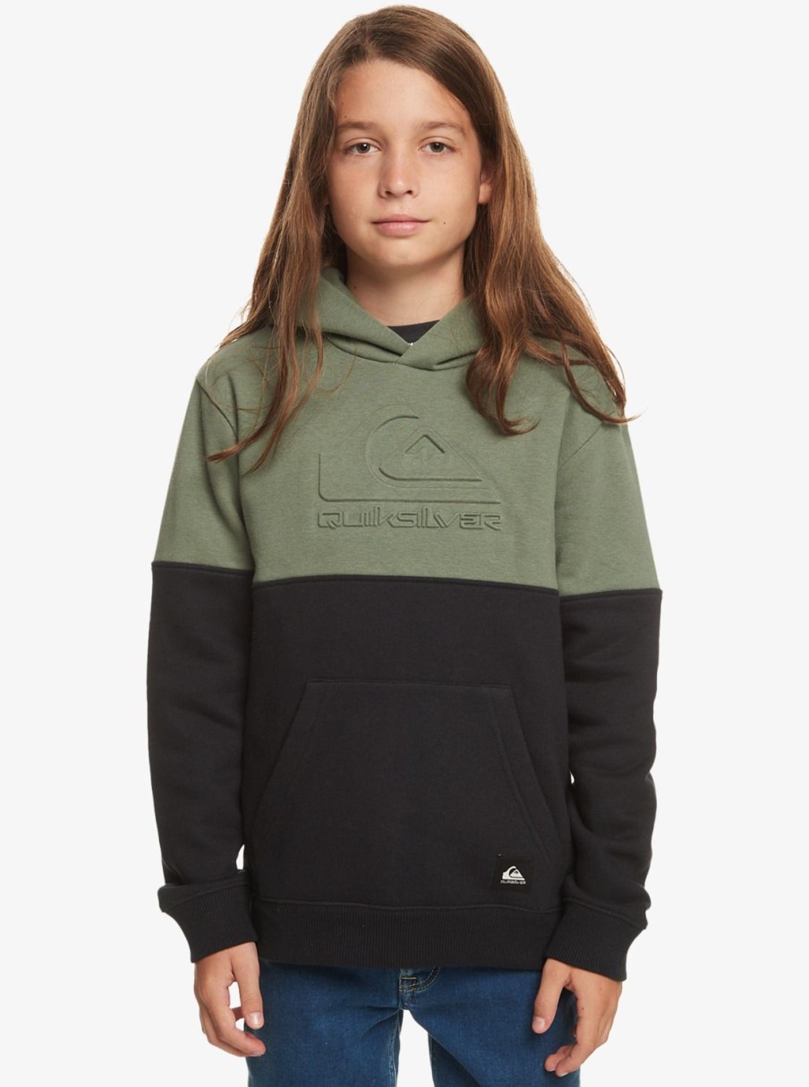 Garcon Quiksilver Sweats | Emboss Hood – Sweat A Capuche Pour Garcon 8-16 Laurel Wreath