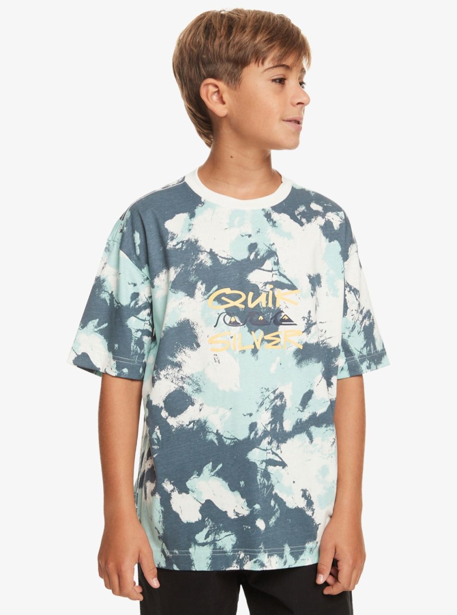 Garcon Quiksilver T-Shirts | Mely Dye – T-Shirt Pour Garcon 8-16 Bering Sea Tie Dye 233