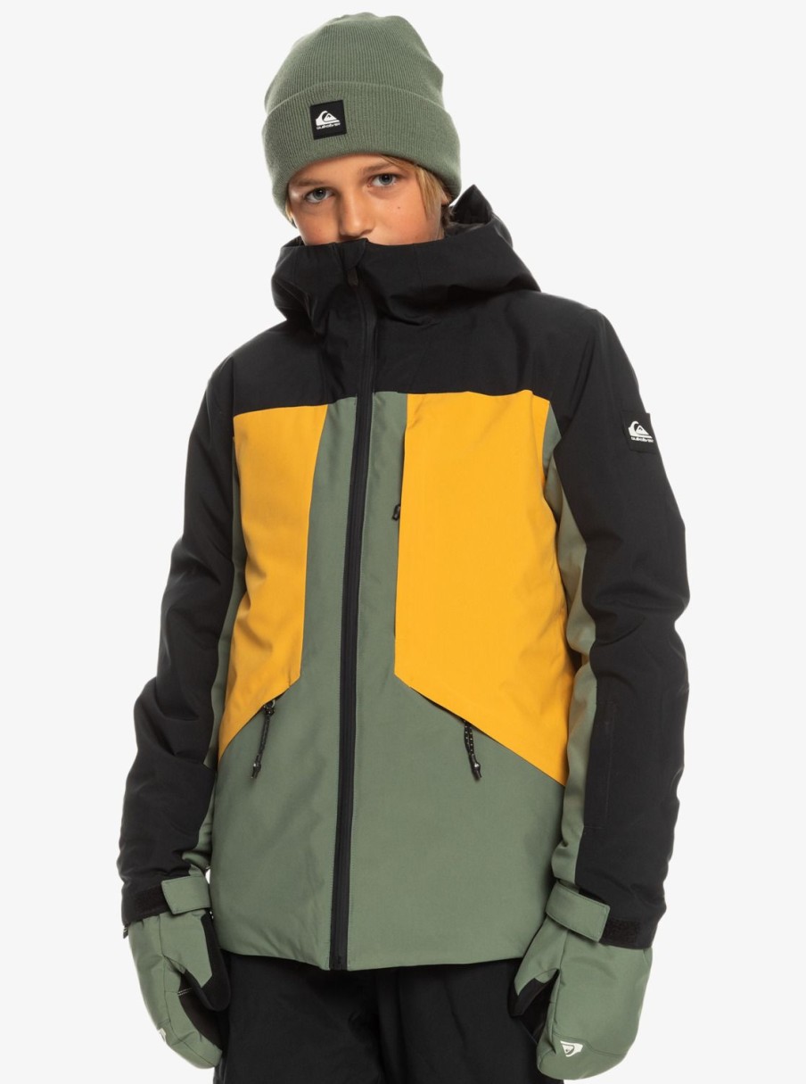 Garcon Quiksilver Accessoires | Ambition – Veste De Snow Technique Pour Garcon 8-16 Ans Laurel Wreath