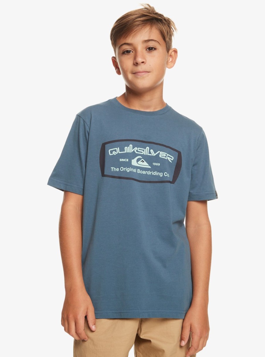 Garcon Quiksilver T-Shirts | Qs Mind Barrel – T-Shirt Pour Garcon 8-16 Bering Sea