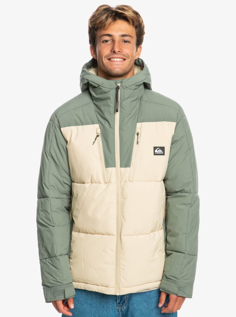 Homme Quiksilver Vestes & Manteaux | Nomad – Doudoune Technique Pour Homme Pale Khaki