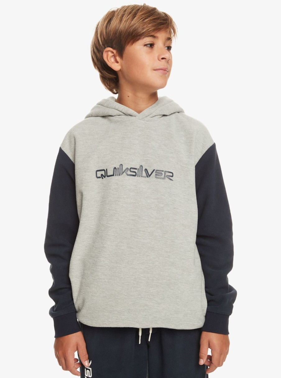 Garcon Quiksilver Sweats | Essentials – Polaire A Capuche Pour Garcon 8-16 Light Grey Heather