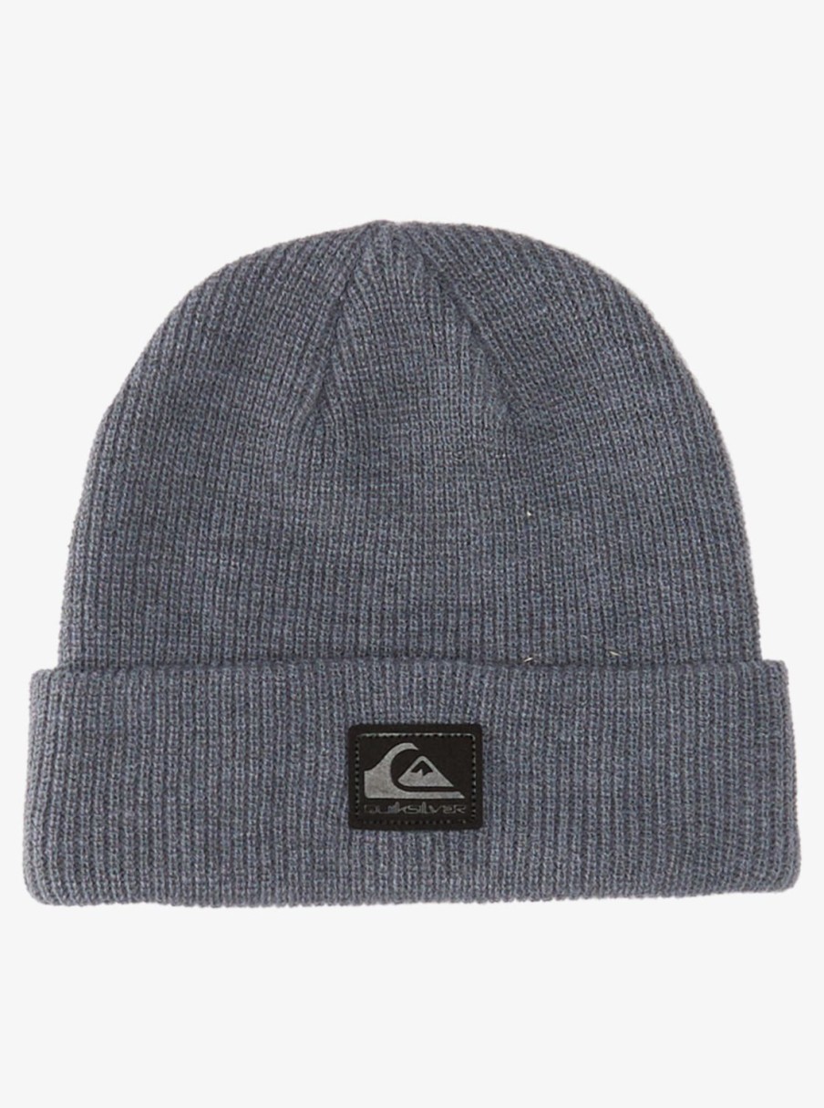 Garcon Quiksilver Accessoires | Performer – Bonnet A Revers Pour Garcon 8-16 Ans Medium Grey Wash