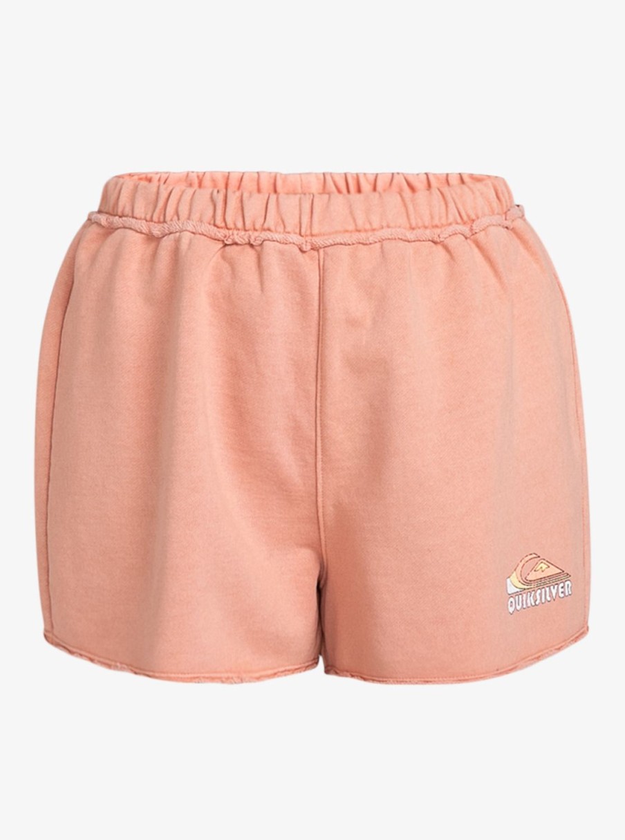 Femme Quiksilver  | Uni – Short En Molleton Pour Femme Cafe Creme