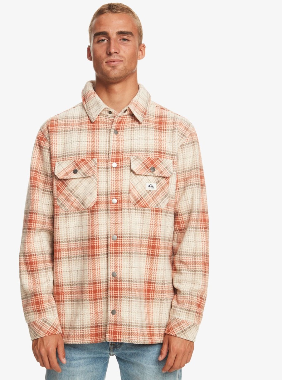 Homme Quiksilver Vestes & Manteaux | Epic Surf Days – Surchemise En Polaire Pour Homme Birch Surf Days Plaid