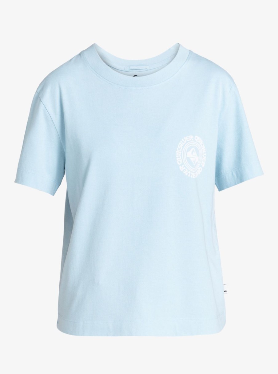 Femme Quiksilver  | Uni – T-Shirt Court Pour Femme Clear Sky