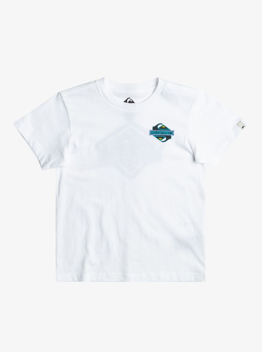 Garcon Quiksilver T-Shirts | Rising Water – T-Shirt Pour Garcon 8-16 White