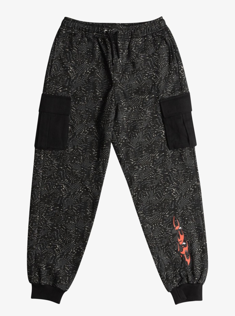 Garcon Quiksilver Pantalons | Radical Cargo – Jogging Cargo Pour Garcon 8-16 Ans Black Radical Times 233