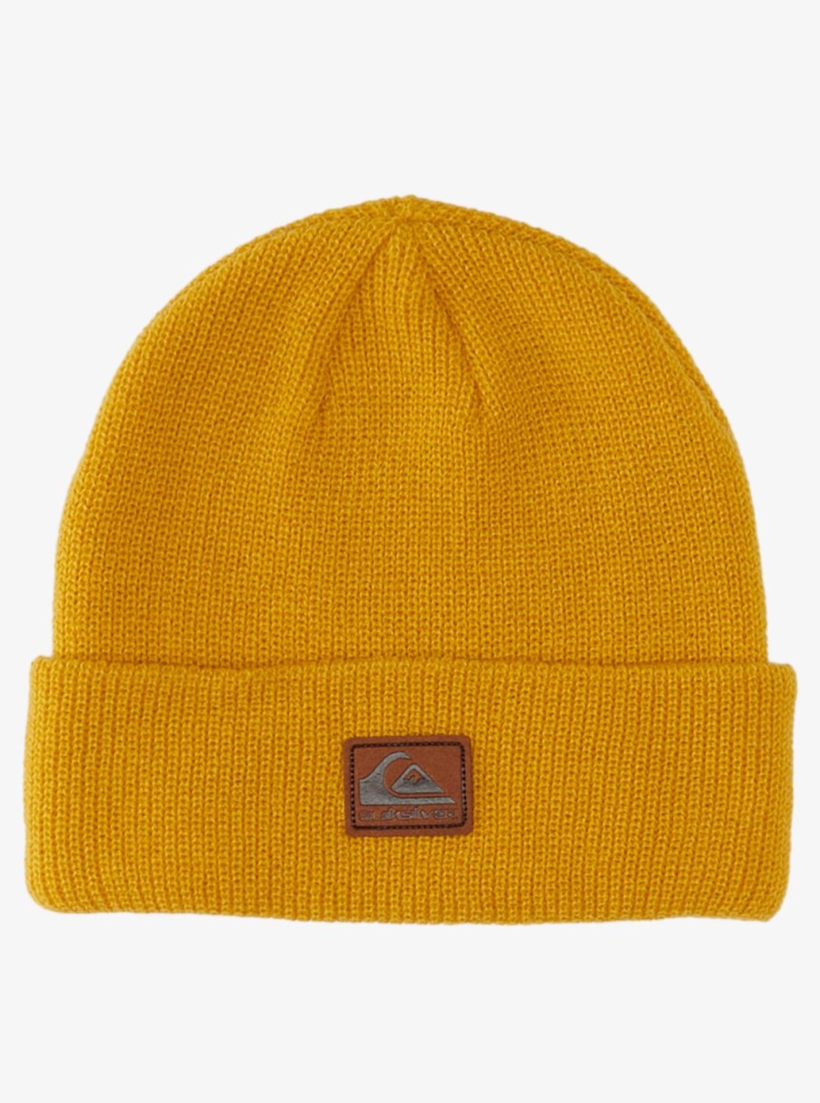 Garcon Quiksilver Accessoires | Performer – Bonnet A Revers Pour Garcon 8-16 Ans Mustard