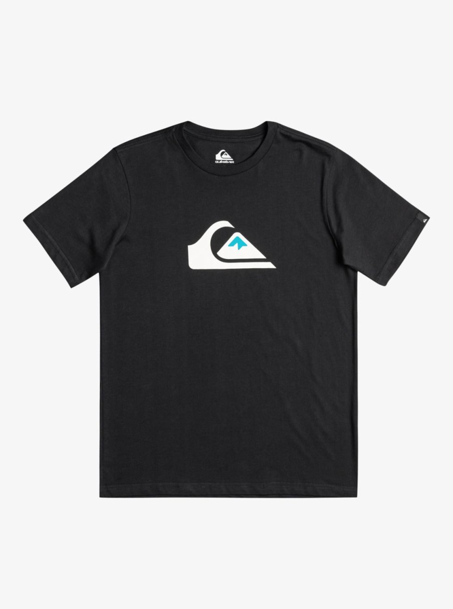 Garcon Quiksilver T-Shirts | Comp Logo – T-Shirt Pour Garcon Black