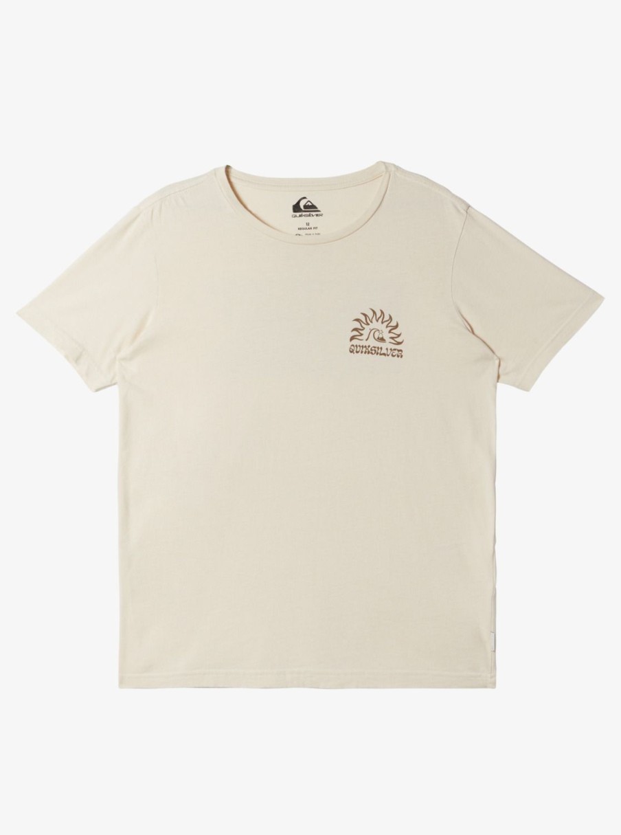 Garcon Quiksilver T-Shirts | Earthy Type – T-Shirt Pour Garcon 8-16 Ans Birch