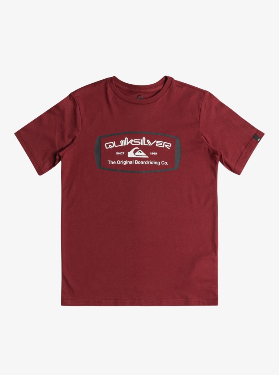 Garcon Quiksilver T-Shirts | Qs Mind Barrel – T-Shirt Pour Garcon 8-16 Tibetan Red