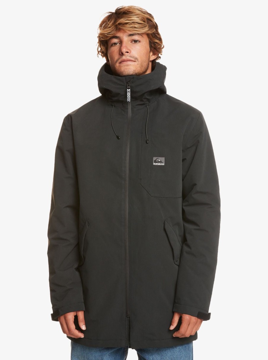 Homme Quiksilver Vestes & Manteaux | New Skyward – Parka Legere Pour Homme Black