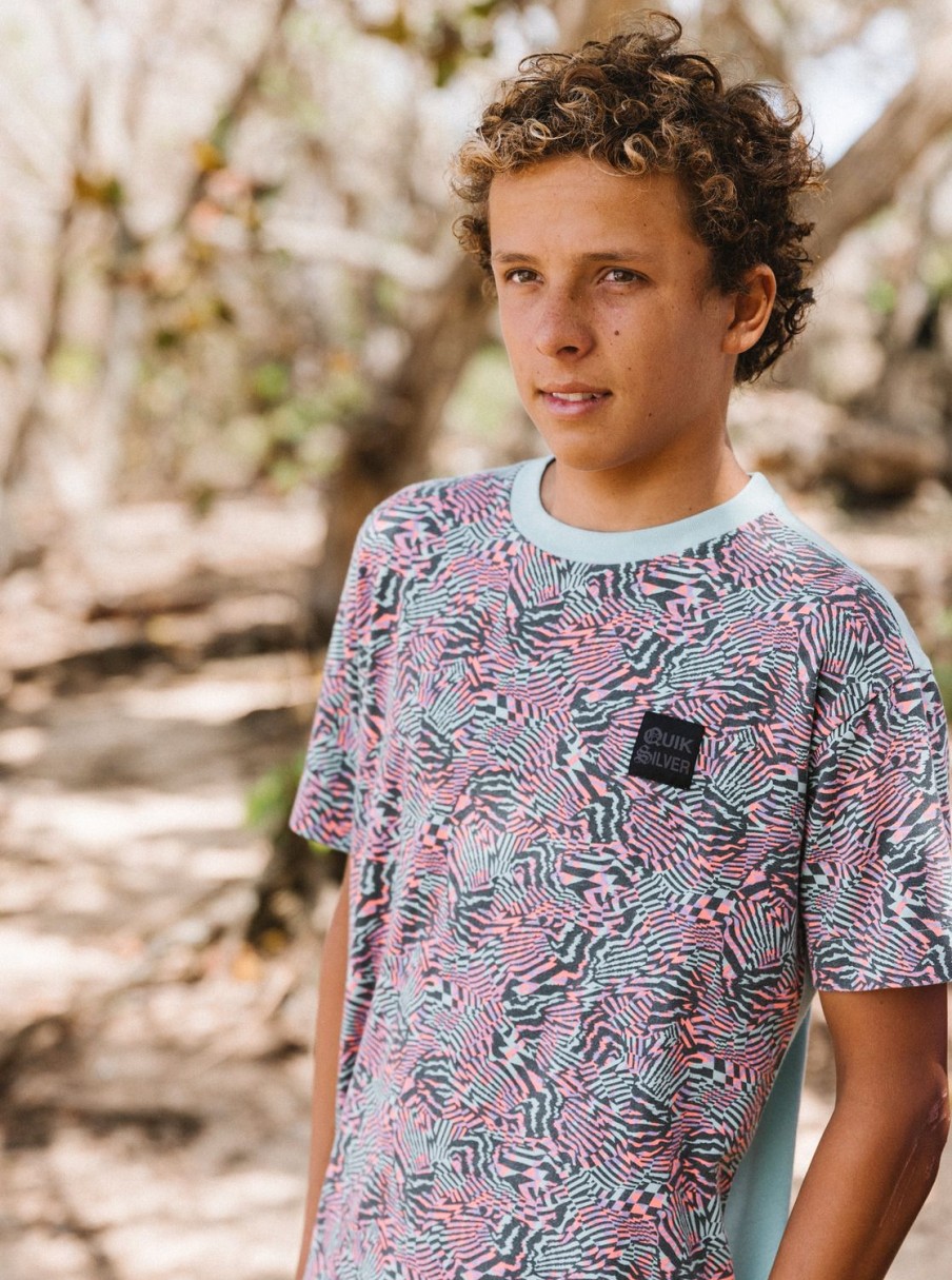 Garcon Quiksilver T-Shirts | Radical All-Over – T-Shirt Pour Garcon 8-16 Ans Purple Rose Radical Times 233