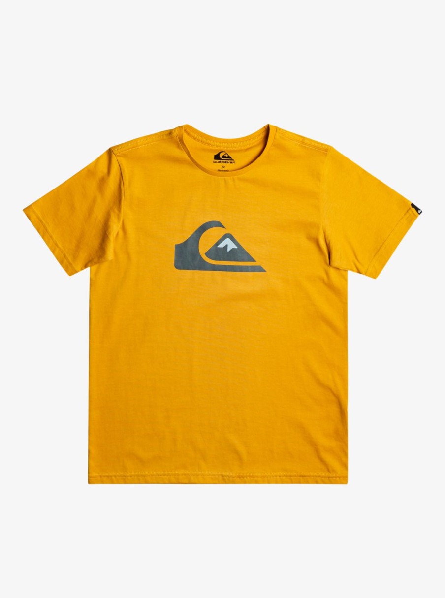 Garcon Quiksilver T-Shirts | Comp Logo – T-Shirt Pour Garcon Mustard