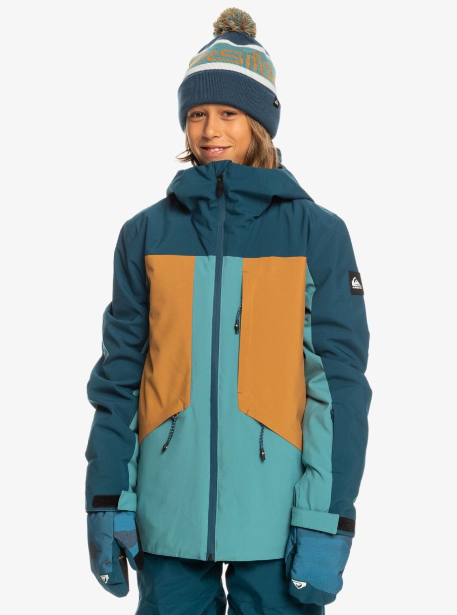 Garcon Quiksilver Accessoires | Ambition – Veste De Snow Technique Pour Garcon 8-16 Ans Majolica Blue