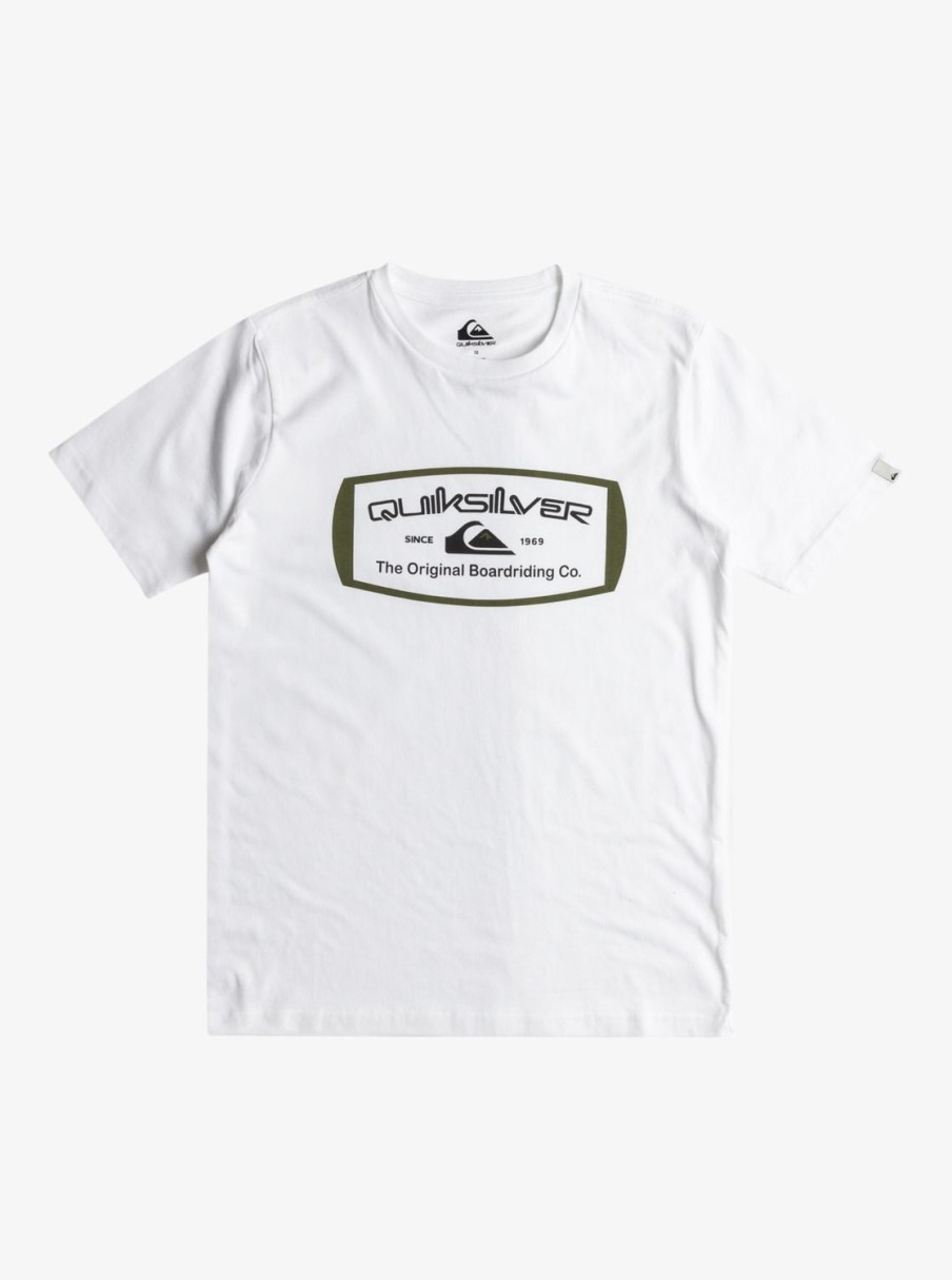 Garcon Quiksilver T-Shirts | Qs Mind Barrel – T-Shirt Pour Garcon 8-16 White