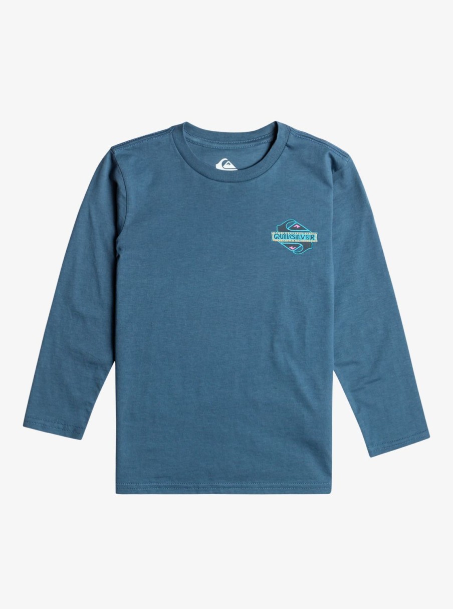 Garcon Quiksilver T-Shirts | Rising Water – T-Shirt Manches Longues Pour Garcon 8-16 Bering Sea