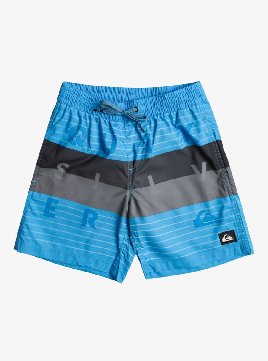 Garcon Quiksilver Boardshorts | Word Block 15″ – Short De Bain Pour Garcon 8-16 Ans Blithe