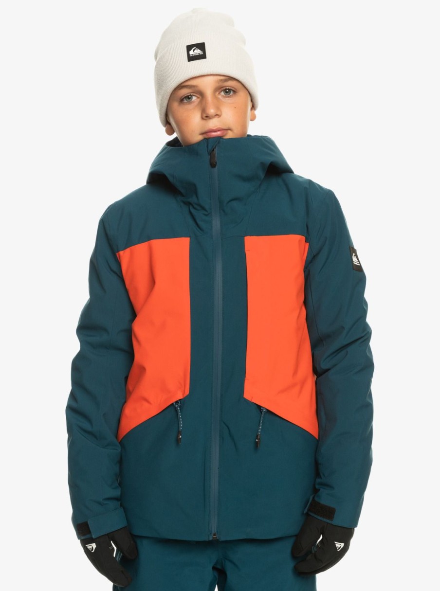 Garcon Quiksilver Accessoires | Ambition – Veste De Snow Technique Pour Garcon 8-16 Ans Grenadine